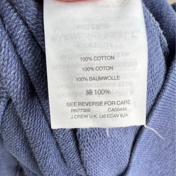 J. CREW BEACH BUM Blue‎ Crew Neck Sweatshirt XS - Picture 7 of 7
